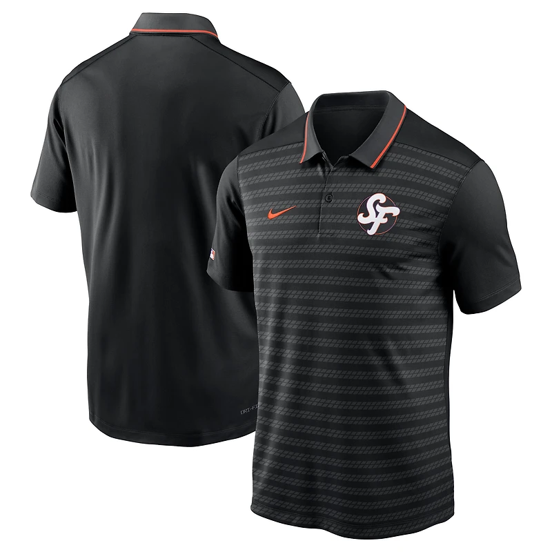 Polo Nike noir authentique City Connect Victory Dri-FIT pour homme des Giants de San Francisco