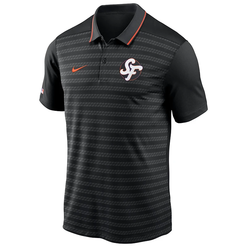 Polo Nike noir authentique City Connect Victory Dri-FIT pour homme des Giants de San Francisco