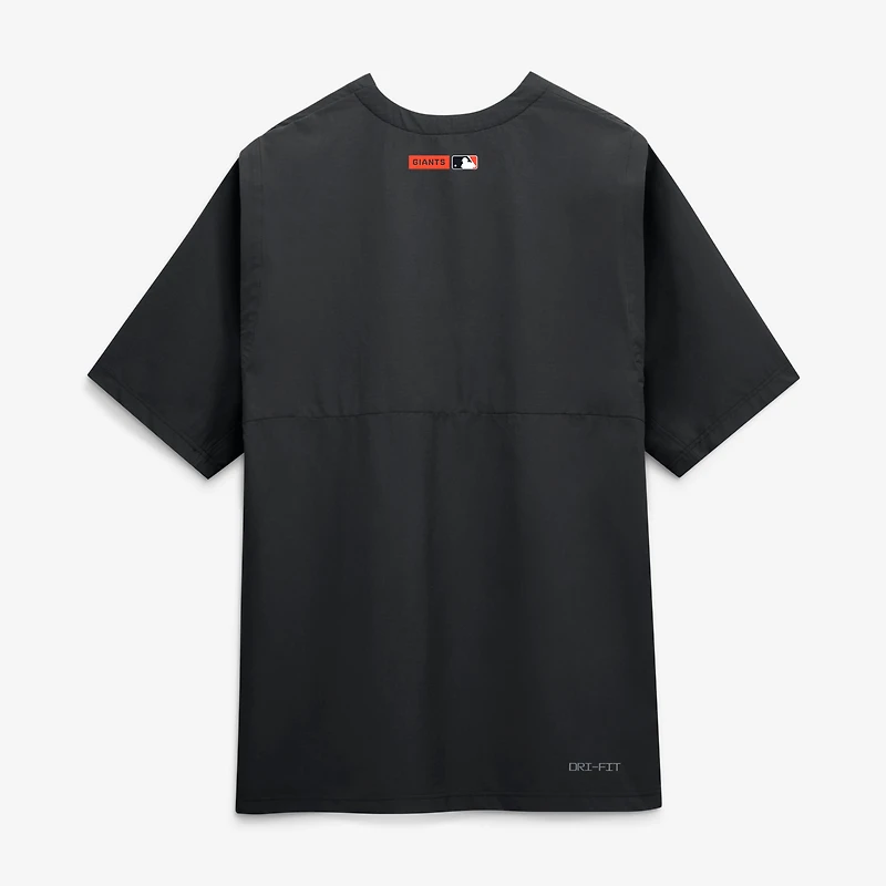 Coupe-vent Nike Authentic Collection Dri-FIT noir pour homme, San Francisco Giants Collection.