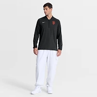 Men's Nike Black San Francisco Giants Authentic Collection Dri-FIT Raglan Half-Zip Pullover