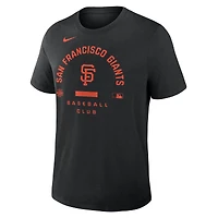 T-shirt Nike noir San Francisco Giants Authentic Collection Early Work Tri-Blend Dri-FIT pour homme