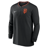 Haut Nike noir à demi-zip Performance des Giants de San Francisco pour homme