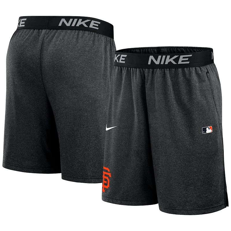 Men's Nike Black San Francisco Giants Authentic Collection Performance Knit Shorts