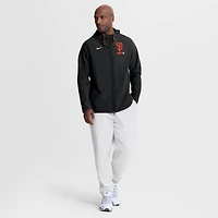 Men's Nike Black San Francisco Giants Authentic Collection Raglan Therma-FIT Full-Zip Hooded Jacket
