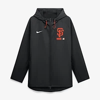 Veste à capuche zippée intégrale Nike Authentic Collection San Francisco Giants noire pour homme