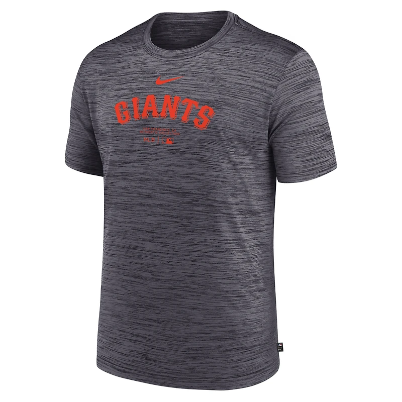 T-shirt Nike noir San Francisco Giants Authentic Collection Velocity Performance pour homme
