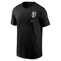 T-shirt Nike noir pour homme avec logo des Giants de San Francisco