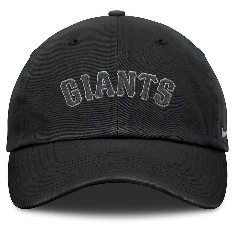 Casquette ajustable Nike noire San Francisco Giants Camo Pack Club pour homme