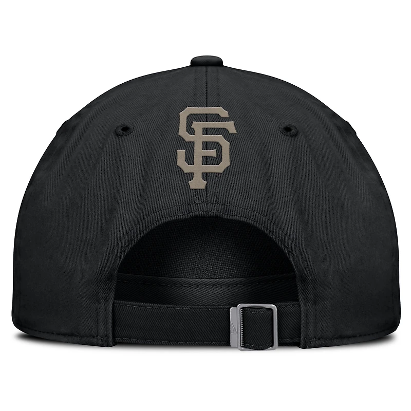 Casquette ajustable Nike noire San Francisco Giants Camo Pack Club pour homme