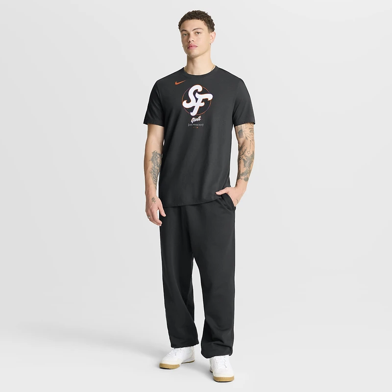 Men's Nike Black San Francisco Giants City Connect Large Logo T-Shirt