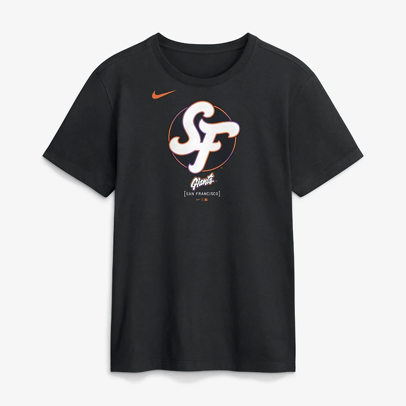 Men's Nike Black San Francisco Giants City Connect Large Logo T-Shirt