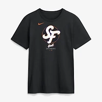 Men's Nike Black San Francisco Giants City Connect Large Logo T-Shirt