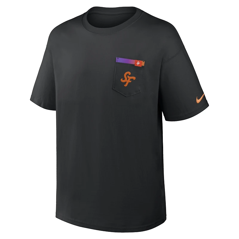 Men's Nike Black San Francisco Giants City Connect Max90 Pocket T-Shirt