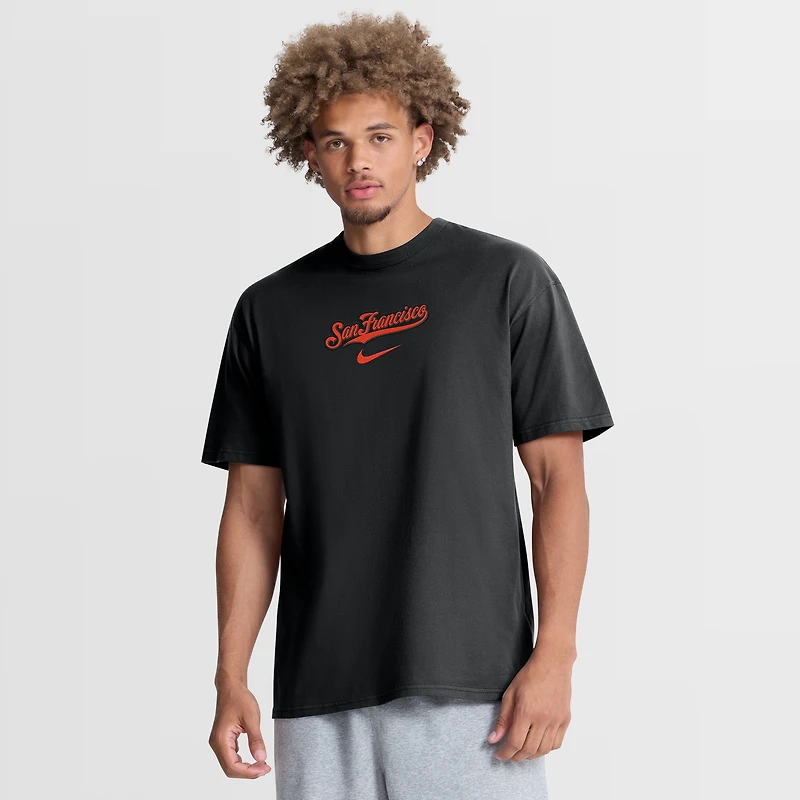 Men's Nike  Black San Francisco Giants City Name Max 90 T-Shirt