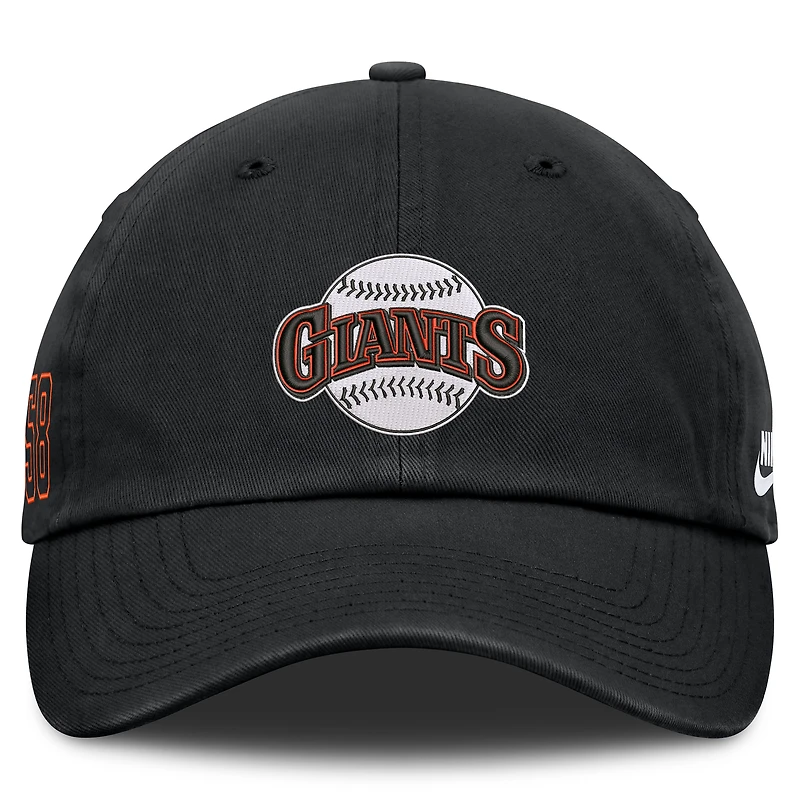 Men's Nike Black San Francisco Giants Cooperstown Club Adjustable Hat