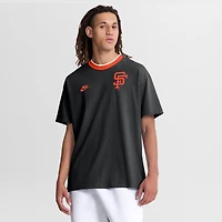 Men's Nike Black San Francisco Giants Cooperstown Collection Ringer T-Shirt