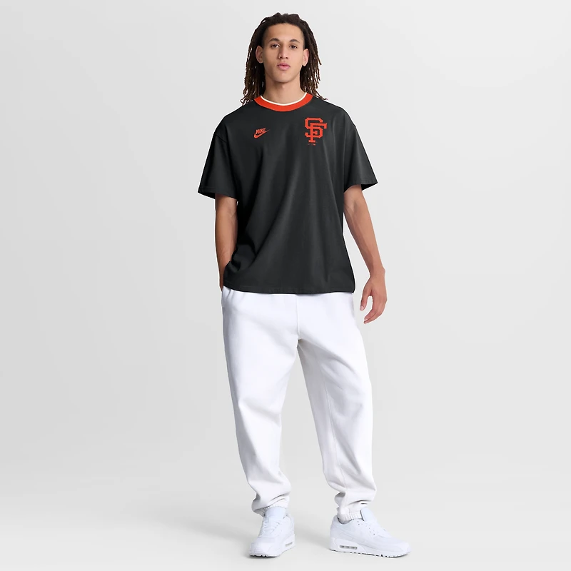 T-shirt à col rond Nike noir San Francisco Giants Cooperstown Collection pour homme