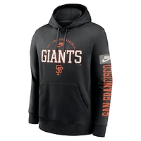 Sweat à capuche en polaire Nike pour hommes, San Francisco Giants, Cooperstown Collection Splitter Club, noir