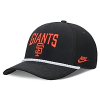 Casquette ajustable Nike noire San Francisco Giants Cooperstown Rise pour homme