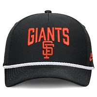 Casquette ajustable Nike noire San Francisco Giants Cooperstown Rise pour homme