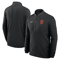 Pull-over Nike Dri-FIT Victory à demi-zip noir pour homme, San Francisco Giants