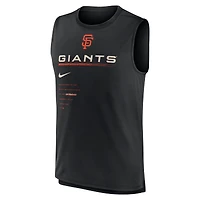 Débardeur Nike pour homme San Francisco Giants Exceed Performance - Noir