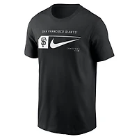 T-shirt Nike noir San Francisco Giants Fashion Graphic Swoosh pour homme