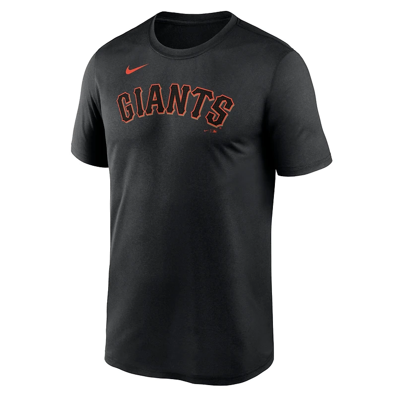 T-shirt Nike noir pour homme avec logo Legend Fuse des Giants de San Francisco