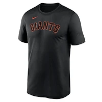 T-shirt Nike noir pour homme avec logo Legend Fuse des Giants de San Francisco