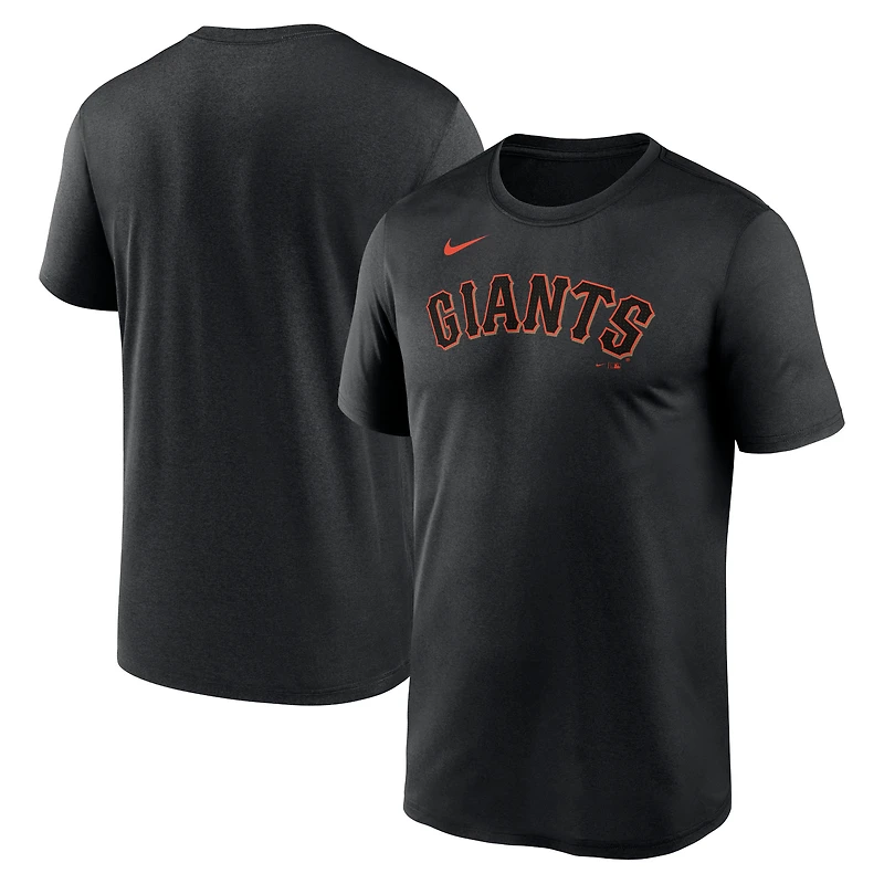T-shirt Nike noir pour homme avec logo Legend Fuse des Giants de San Francisco