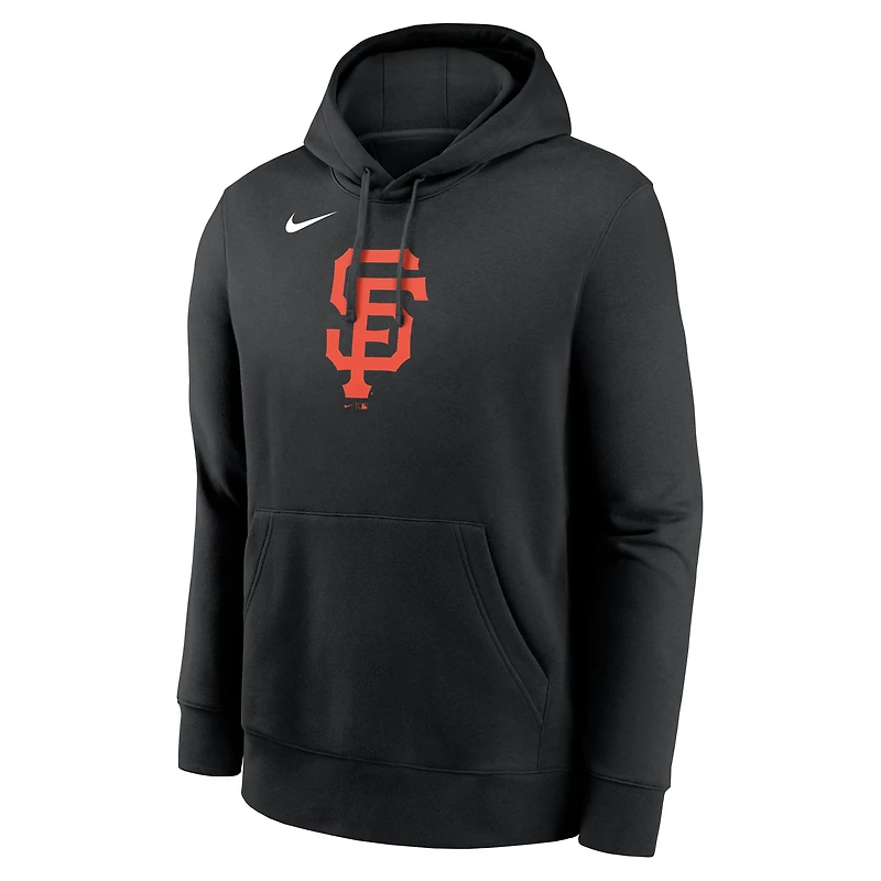Sweat à capuche Nike noir en molleton avec logo San Francisco Giants pour homme