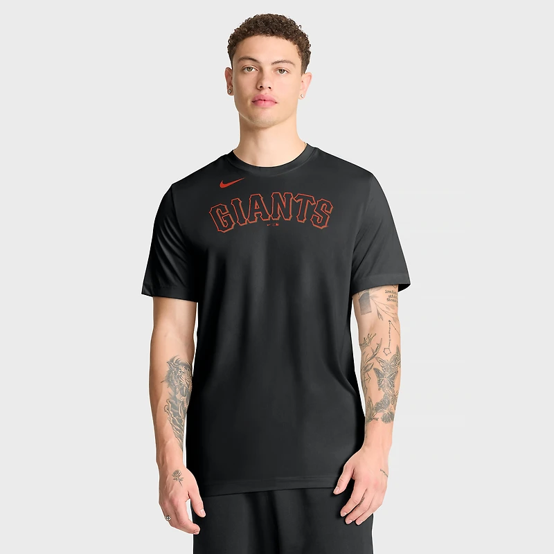 Men's Nike Black San Francisco Giants New Legend Wordmark T-Shirt