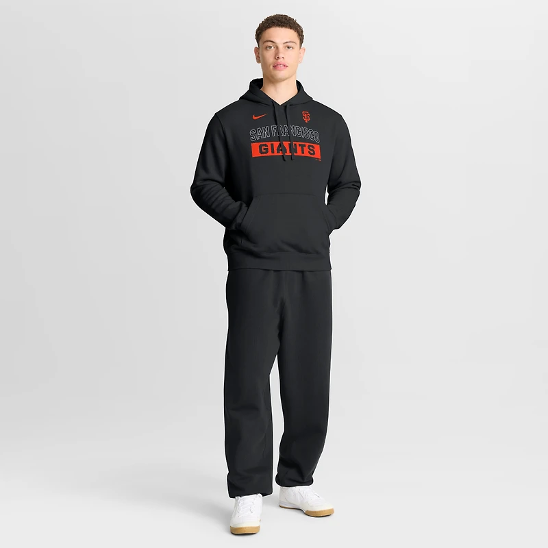 Sweat à capuche Nike Primetime Club des Giants de San Francisco, noir, pour homme
