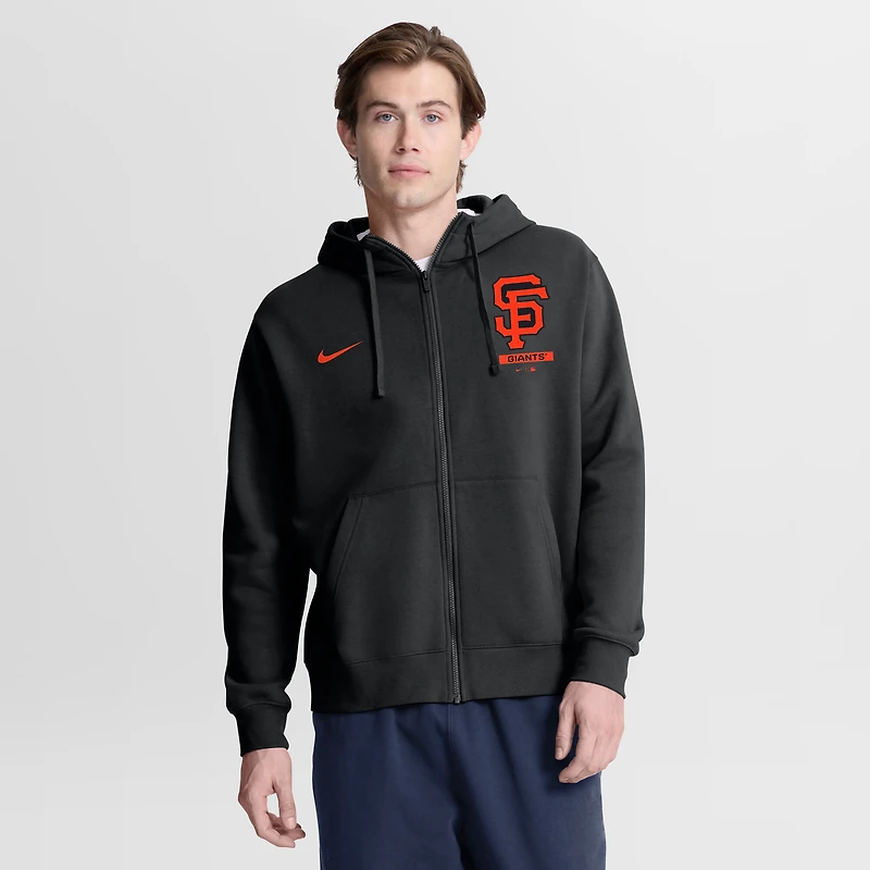 Men's Nike Black San Francisco Giants Primetime Lockup Full-Zip Hoodie
