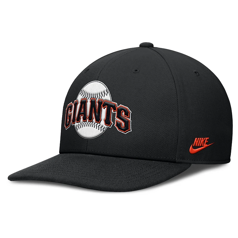 Men's Nike Black San Francisco Giants Pro Performance Snapback Hat