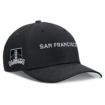 Men's Nike Black San Francisco Giants Rise Performance Adjustable Hat