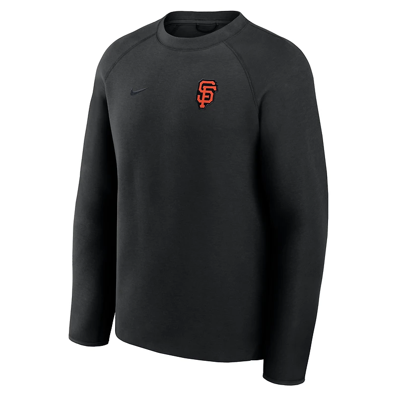 Sweat-shirt Nike noir à manches raglan en molleton Tech Fleece des Giants de San Francisco pour homme