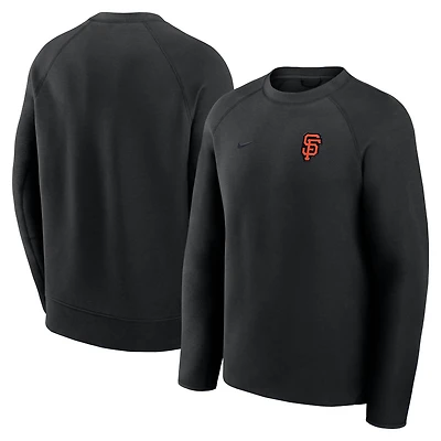 Sweat-shirt Nike noir à manches raglan en molleton Tech Fleece des Giants de San Francisco pour homme