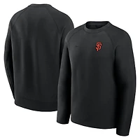 Sweat-shirt Nike noir à manches raglan en molleton Tech Fleece des Giants de San Francisco pour homme