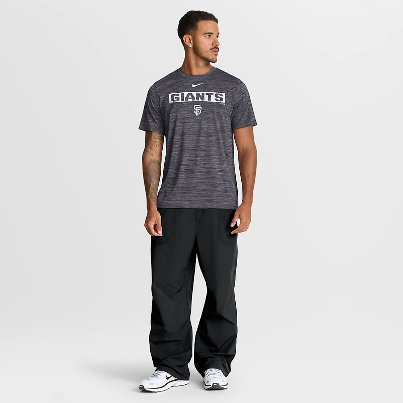 T-shirt Nike Velocity Dri-FIT noir pour homme, San Francisco Giants