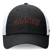 Casquette de camionneur ajustable Nike noire avec logo San Francisco Giants pour homme