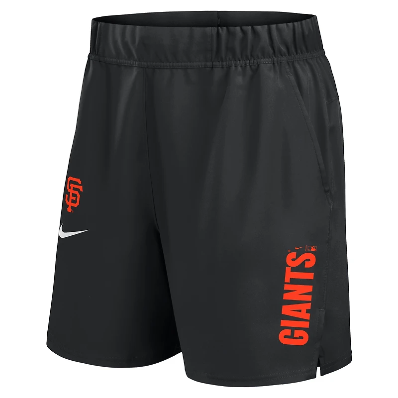Short Nike Victory Dri-FIT tissé noir pour homme des Giants de San Francisco