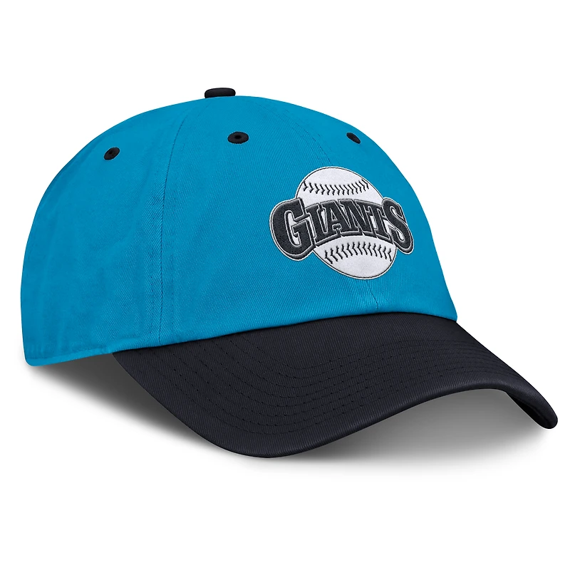 Casquette ajustable Nike bleu/bleu marine San Francisco Giants Neon 90s Club pour homme