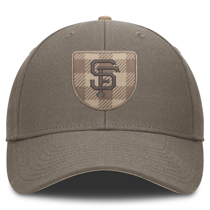 Casquette ajustable Nike marron San Francisco Giants Statement Rise pour homme