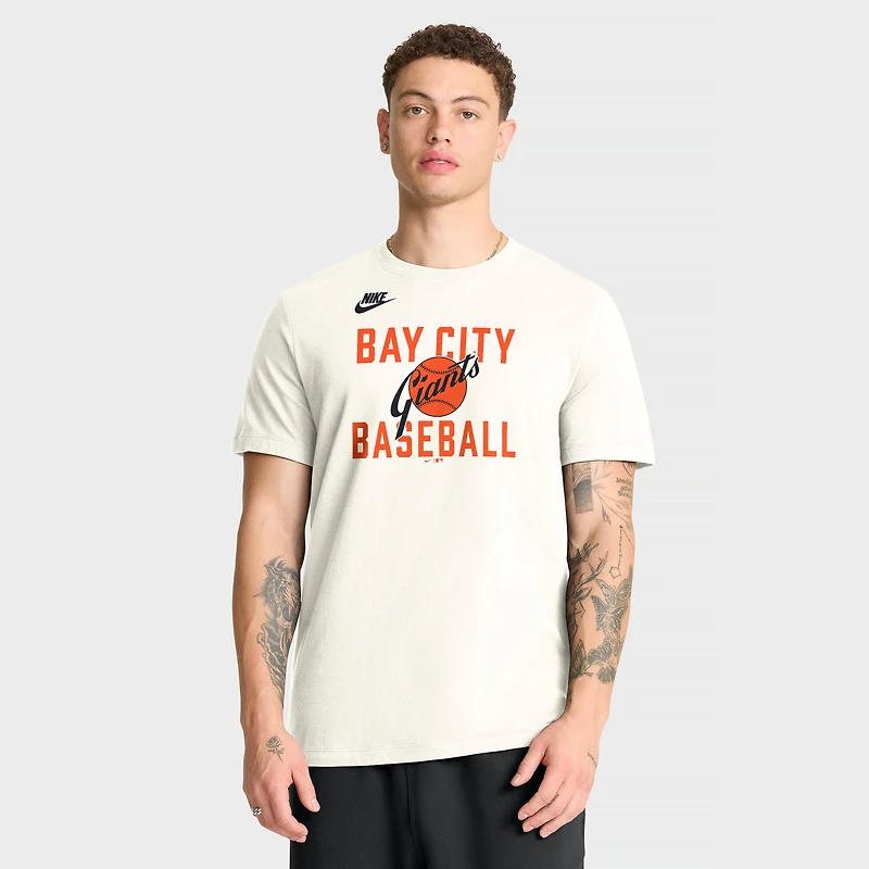 Men's Nike Cream San Francisco Giants Cooperstown Collection ‘70s Inspired T-Shirt