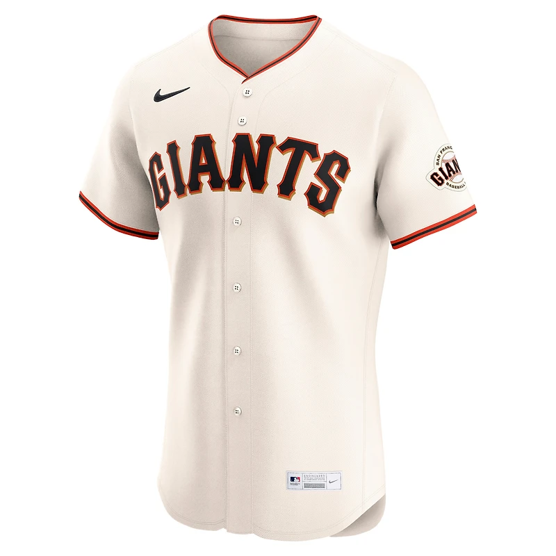 Maillot Nike crème domicile Elite des Giants de San Francisco pour homme