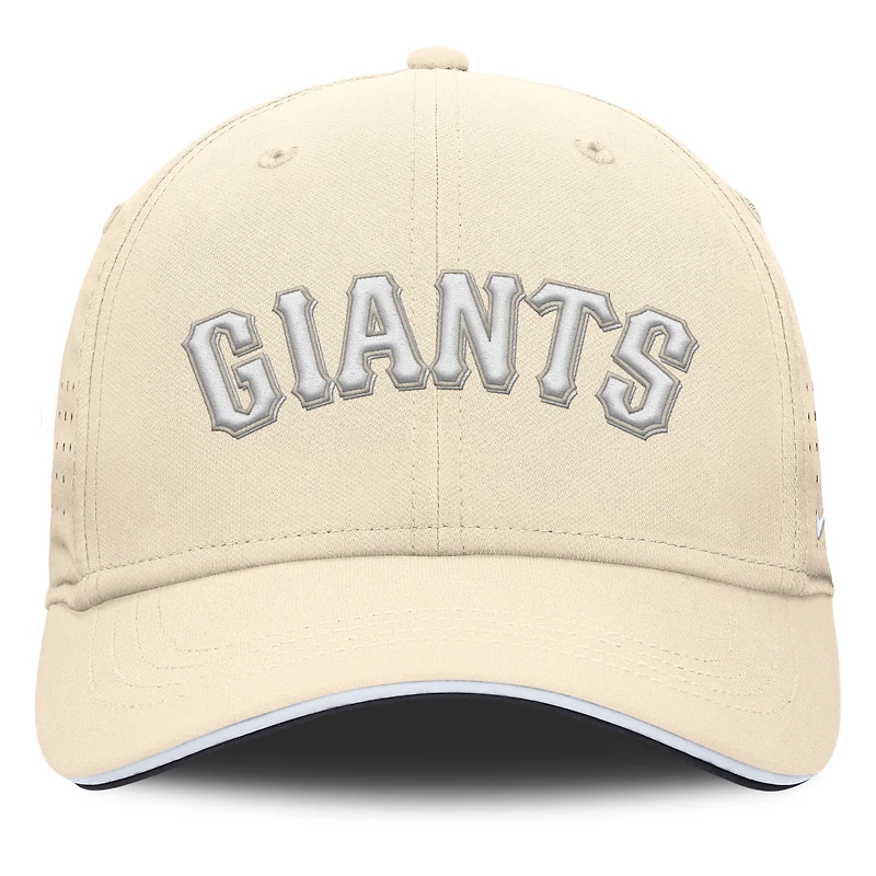 Casquette Nike Rise Performance Flex crème pour homme des Giants de San Francisco