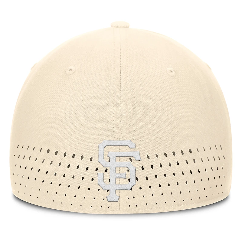 Casquette Nike Rise Performance Flex crème pour homme des Giants de San Francisco