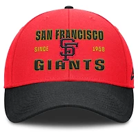 Casquette ajustable Nike Crimson/Black San Francisco Giants Neon 90s Rise pour homme