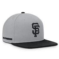 Casquette snapback Nike Primetime Pro Dri-FIT grise et noire pour homme des Giants de San Francisco